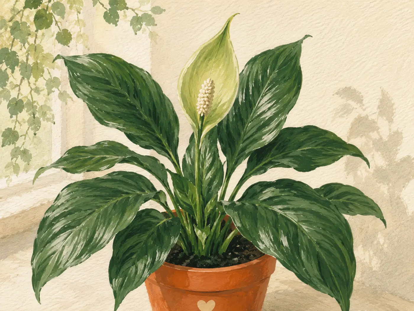 Illustration for Why is the flower turning green?.