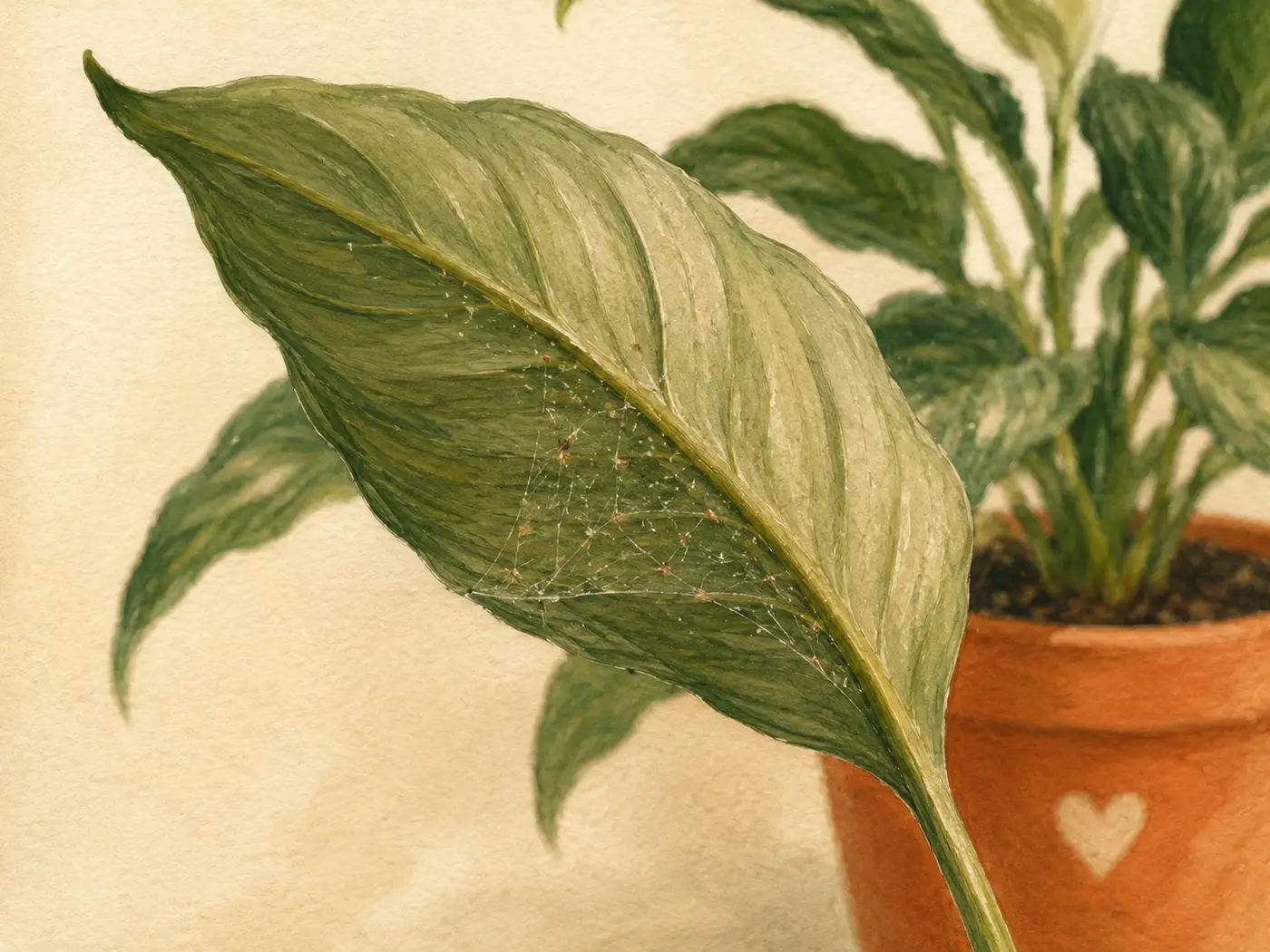 Illustration for Spider mites: tiny webs, big problem.
